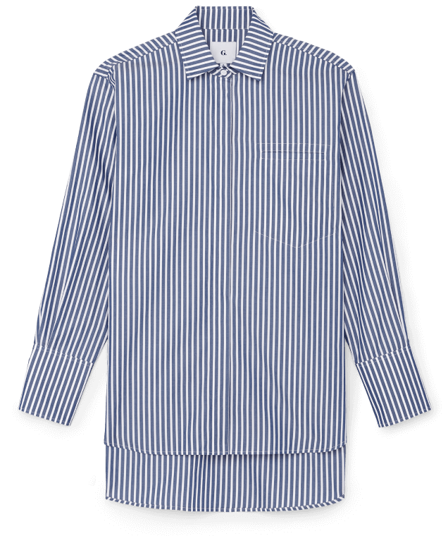 G. Label Fabian Striped Button-Up Shirt
