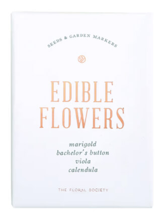 The Floral Society Edible Flower Seed Set, goop, $51