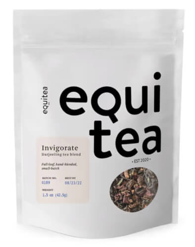 Equitea Invigorate Black Tea Blend goop, $14