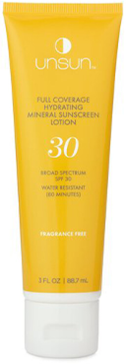 Moisturizer and SPF in One Unsun Hydrating Full Coverage Body Lotion SPF 30, goop, $32