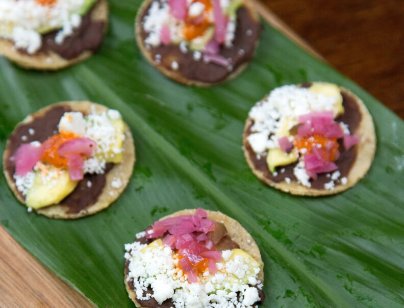 Avocado Tostadas with Pickled Red Onions