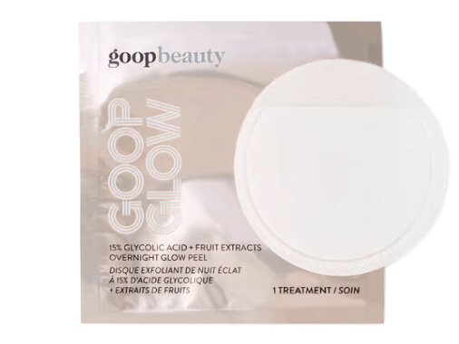 goop Beauty GOOPGLOW 15 % ácido glicólico durante la noche Glow Peel, goop, $125/$112 con suscripción