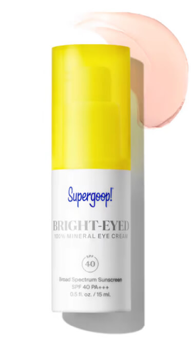 Crema de ojos 100 % mineral Supergoop Bright-Eyed SPF 40