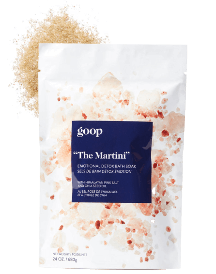 goop Beauty “The Martini” Emotional detox bath, goop, $40