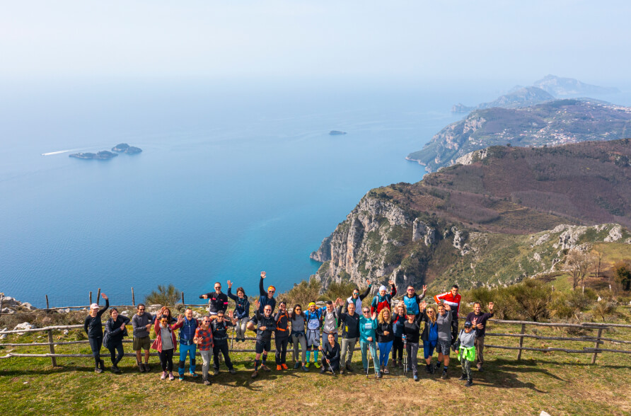 hiking group photo