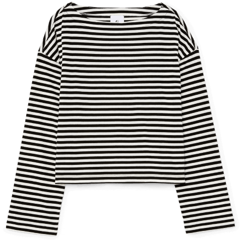 G. Label Marney French-Striped Shirt goop, $245