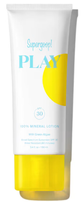 Supergoop
              PLAY 100% MINERAL LOTION SPF 30 WITH GREEN ALGAE