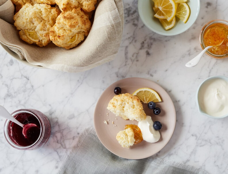 Gluten-Free Drop Biscuits with Lemon Zest