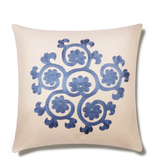 Emporio Sirenuse Flower Pillowcase, goop, $300