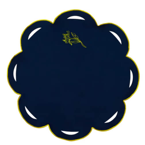 Mantel individual bordado Casa Velasquez, juego de 4, goop, $ 98