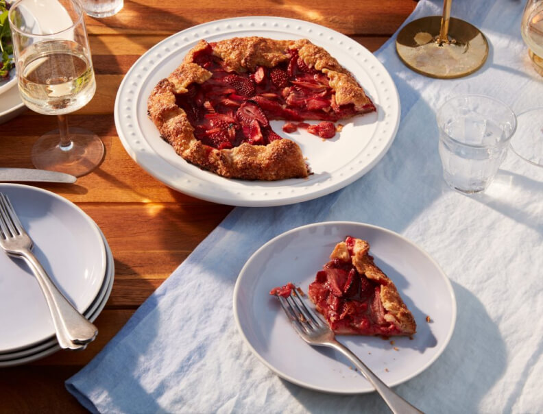 Strawberry Rhubarb Galette