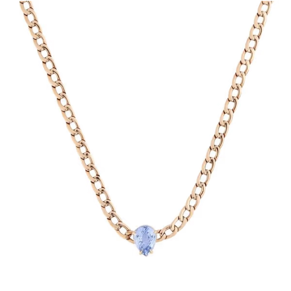 Anita Ko 18K Gold Chain Necklace with Sapphire