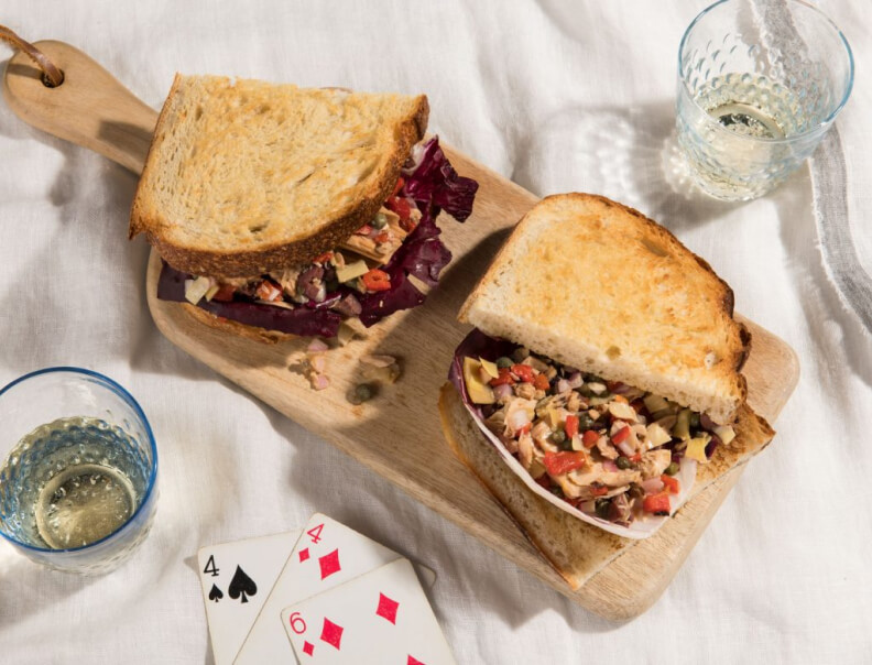 Provençal Tuna Sandwiches with Radicchio