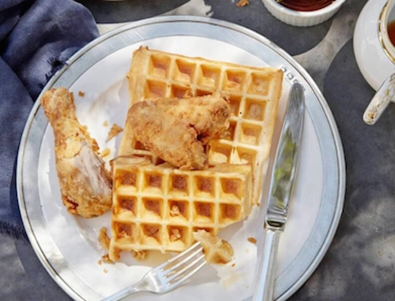 Adobo Fried Chicken and Waffles