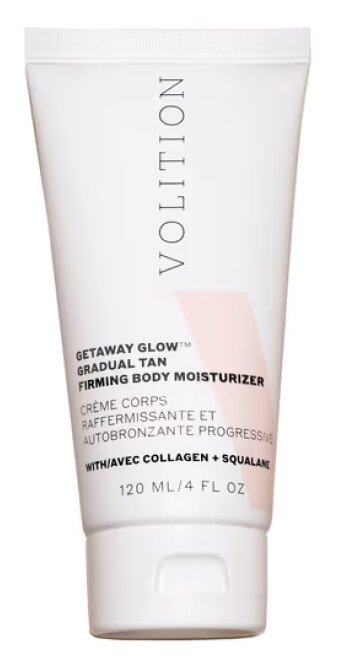 Volition Beauty Getaway Glow Crema hidratante corporal reafirmante de bronceado gradual, goop, $ 42