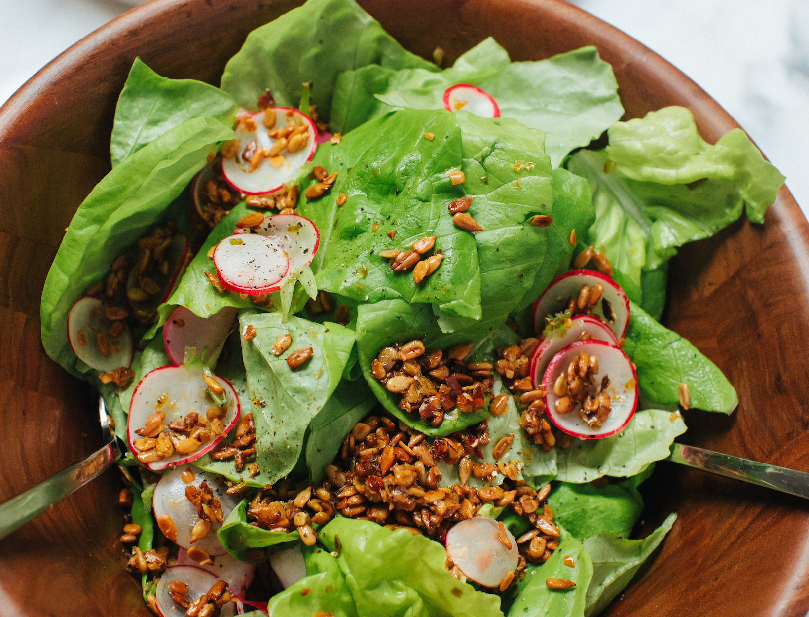 Leafy Greens with Radishes