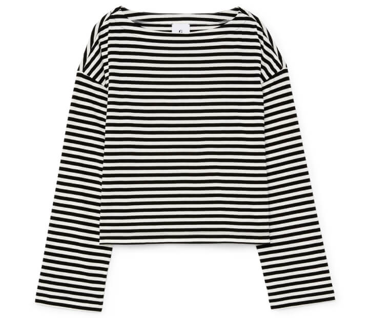 G. label marney french-striped shirt
