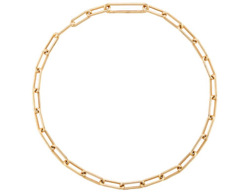 G. Label deven link necklace