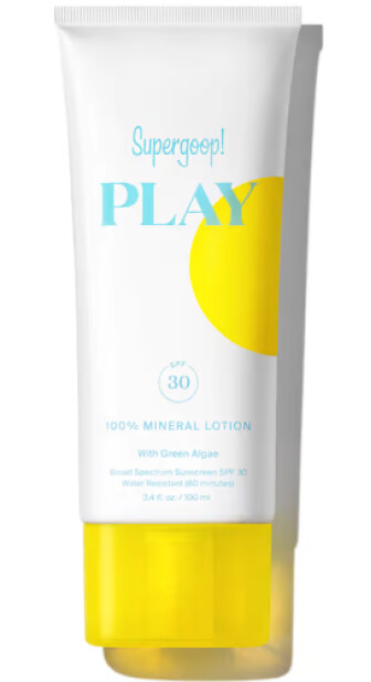 Supergoop PLAY 100% Mineral Lotion SPF 30 with Green Algae