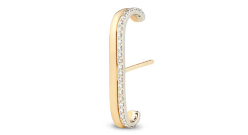 G. Label Fiene Yellow Gold and Pavé Ear Cuff