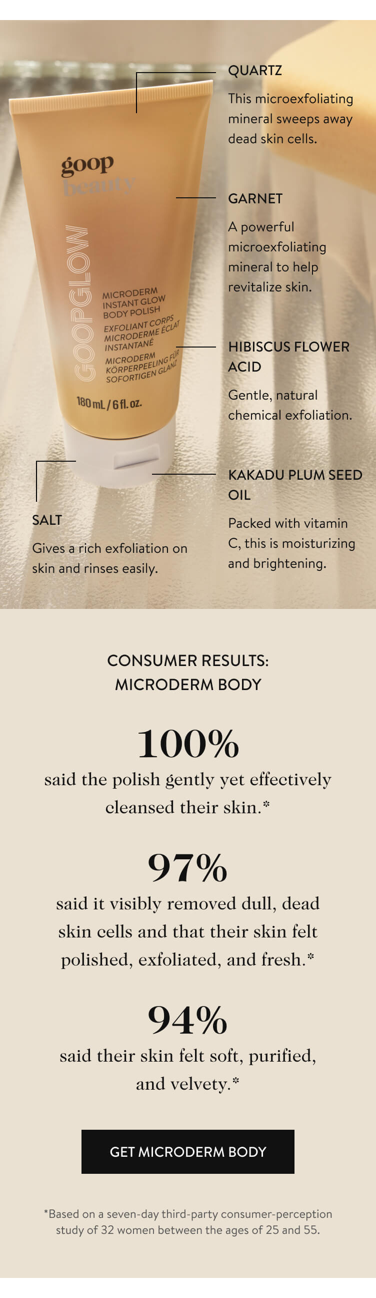 Goop Beauty Microderm Instant Glow Body Polish