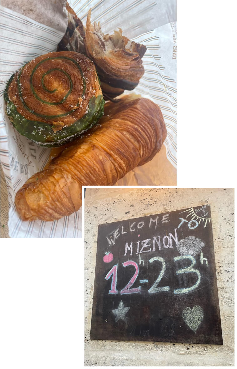 pastries and Miznon