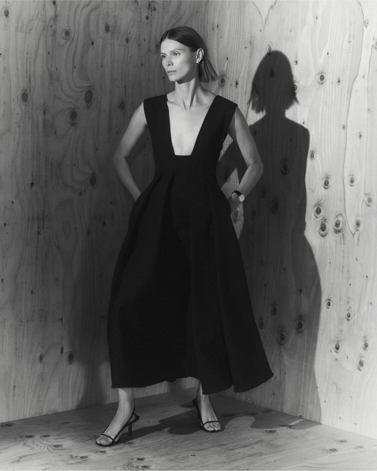 Panella Square-Neck Dress