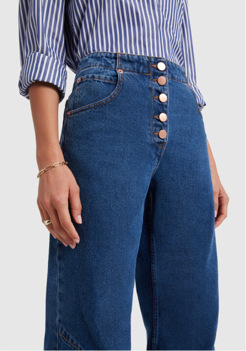 G. Label Lev Button-Fly-Loose Jeans