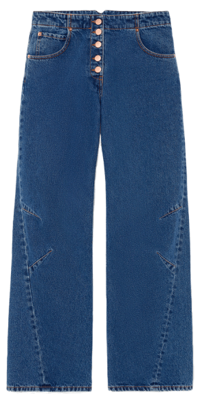 G. Label Lev Button-Fly Relaxed-Leg Jeans