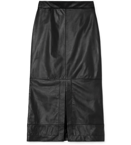 G. Label Arlo Straight Leather Skirt goop, $945