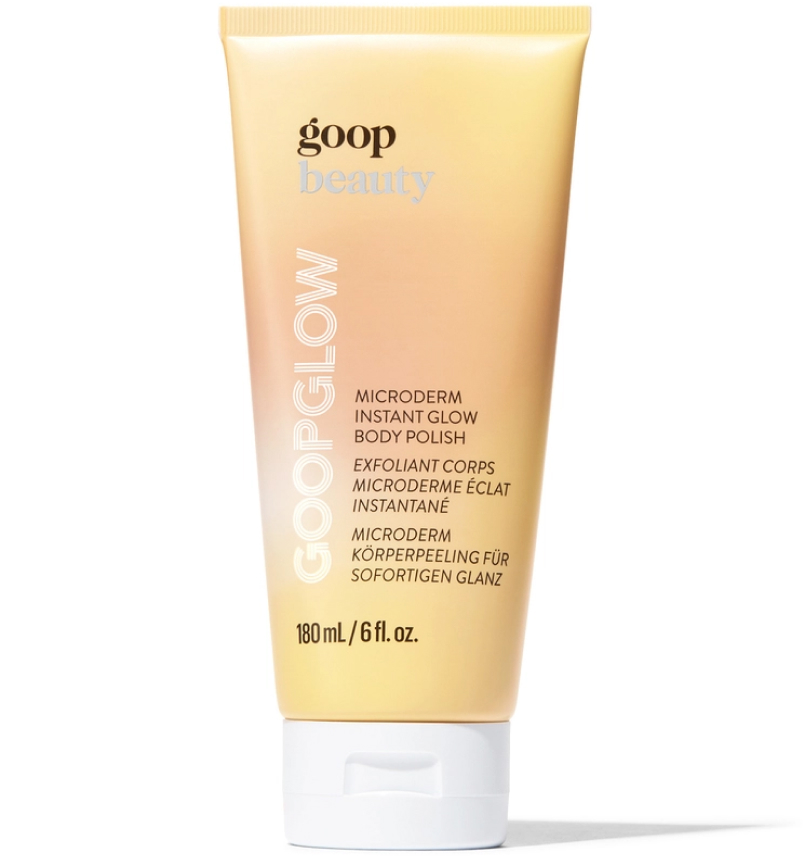 goop Beauty GOOPLGLOW Microderm Instant Glow Body Polish, goop, $48/$43 with subscription