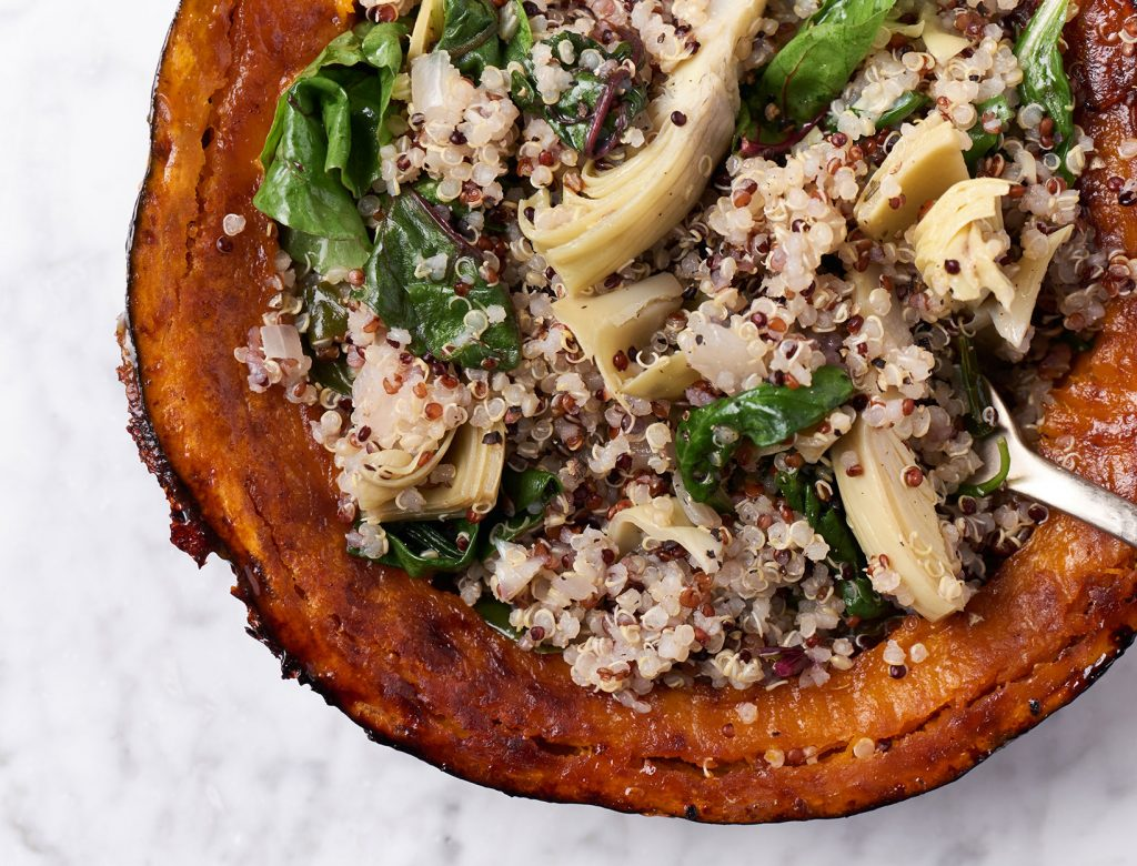 QUINOA-STUFFED KABOCHA SQUASH