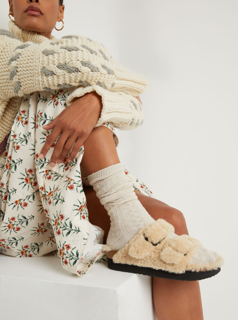 Not Just Fuzzy Slippers: Shearling Birkenstocks & Platform UGGs I