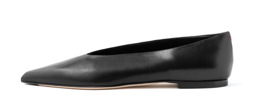 Aeyde Rosa Nappa Leather Flats goop, $295