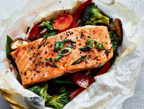 Teriyaki Salmon Packets