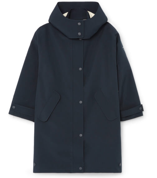 goop by Ecoalf Navy Rain Jacket