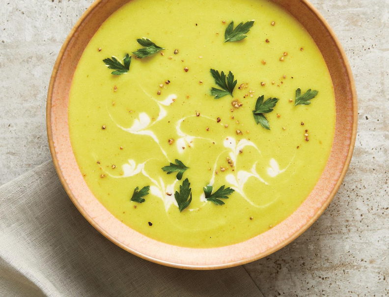 Cauliflower Soup with Almond Cream