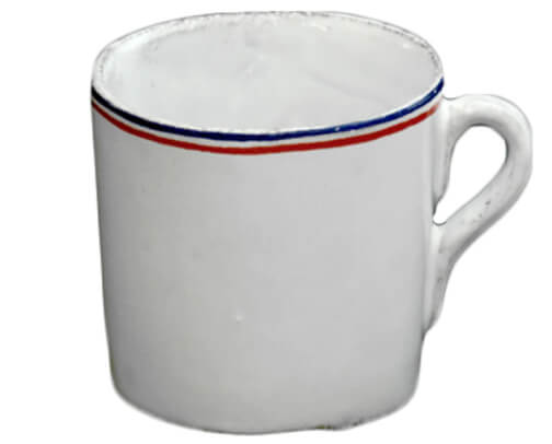 John Derian Astier de Villatte Tricolore Cup