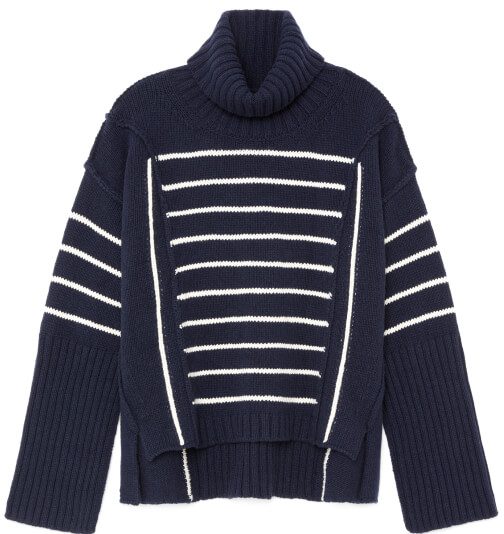 G. Label Willes Striped High-Cuff Turtleneck