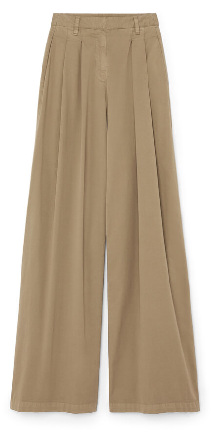 Ganni Light Slub High Waist Pocket Pants, goop, $295