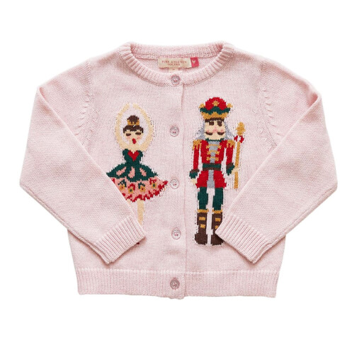 Pink Chicken Girl’s Holiday Sweater