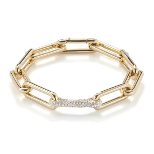 Robinson Pelham Identity Diamond Link Bracelet