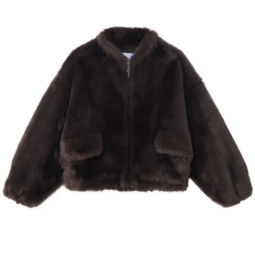 Proenza Schouler White Label Cropped Faux-Fur Jacket