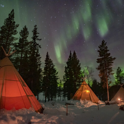 Sápmi Nature Camp, Northern Scandinavia Glamping Under the Northern Lights