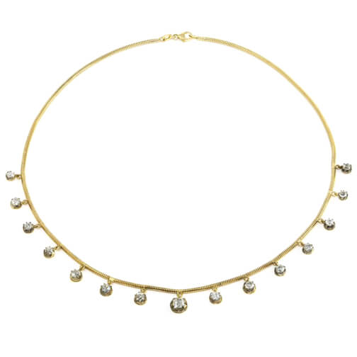 Jenna Blake Diamond Fringe Necklace