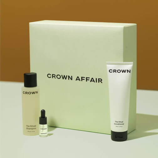 Crown Affair The Mini Shampoo, Conditioner and Oil Set