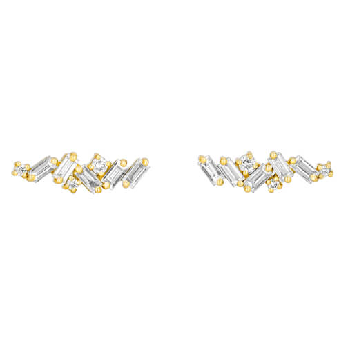 Suzanne Kalan Diamond Frenzy Stud Earrings