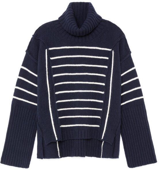 G. Label Willes Striped High-Cuff Turtleneck