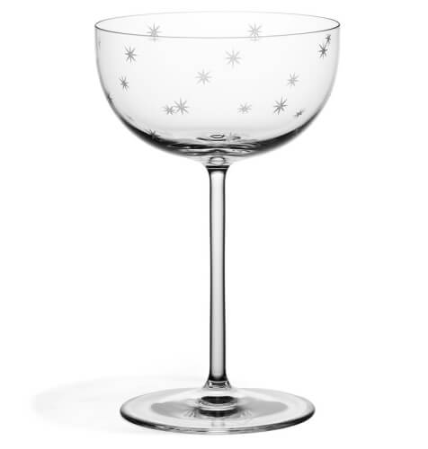 Richard Brendon Star-Cut Coupe Glasses, Set of 2