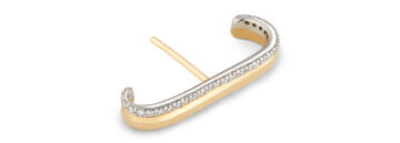 G. Label by Goop Fiene Yellow Gold and Pavé Ear Cuff